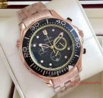 Fake Omega Seamaster Planet Ocean 300M Chronograph ETNZ Sailing Rose Gold